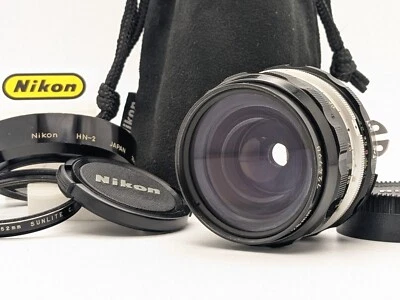 Ai-Conv N Mint + W / HN-2 ] Nikon Nikkor-H Auto 28mm F/3.5 Lente Gran Angular - Imagen 1 de 4