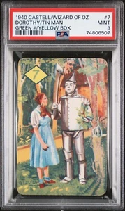 PSA 9 1940 Castell The Wizard Of Oz #7 Dorothy Rookie Card Judy Garland Tin Man - Picture 1 of 2