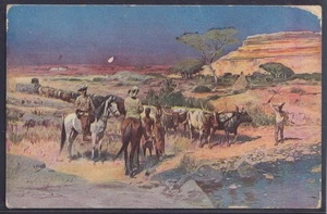 74757) AK Deutsche Kolonien Ochsenzug in der Grassteppe - Picture 1 of 2