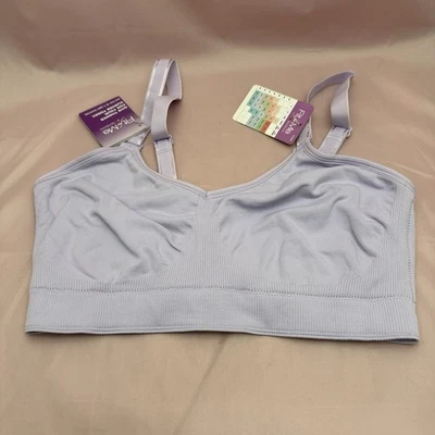Sujetador inalámbrico Fruit of the Loom Fit for Me talla L púrpura lavanda cobertura completa Foto 1 de 4