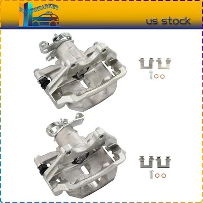 Rear Pair w/ Bracket For 2006-2011 Buick Lucerne Cadillac DTS Brake Calipers - Image 1 of 4