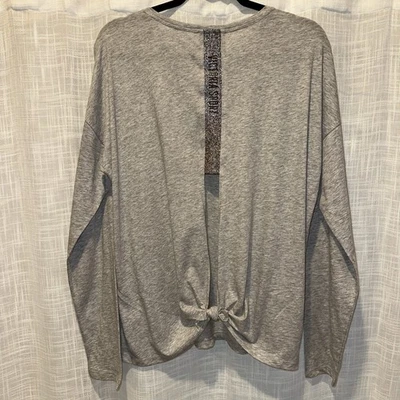 Victoria's Secret Sport Shirt Long Sleeve Womens Size L Open Back Athletic Gym - Image 1 of 4