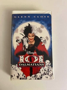 Disney's 101 Dalmations VHS Tape Movie Video Clamshell Glenn Close - Picture 1 of 3
