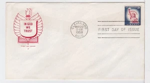 TurtlesTradingPost- Statue of Liberty 8 Cent #1041- 1958 FDC House of Farnam - Picture 1 of 1