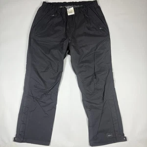 REI E1 Elements Regenhose Herren XL 34x32 schwarz ultraleicht packbar Wandern - Bild 1 von 8