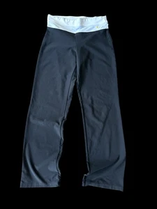 Vintage 90’s Y2K Nike Baggy Flared Cropped Yoga Pants Black Gr. XS - Bild 1 von 9