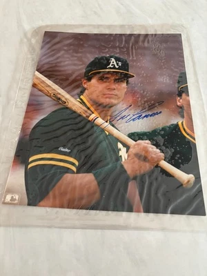 Jose Canseco Oakland A's great outfielder 8x10 color autograph photo - Image 1 of 4
