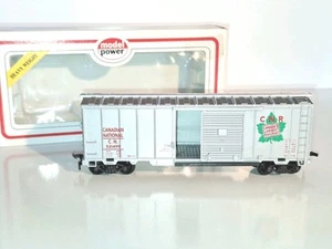 Model Power 7952 Canadian Nat. Boxcar. As New cond. HO Scale. 2 rail DC. Boxed - Picture 1 of 12
