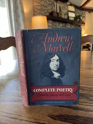 Andrew Marvell Complete Poetry Edited by George deF Lord Random House 1968 First - Image 1 of 4