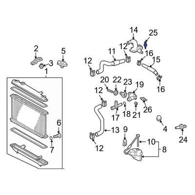 For Toyota Tacoma 1995-2004 Toyota 8942235010 Engine Coolant Temperature Sensor Foto 1 de 4