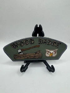 Vintage Boy Scouts Of America Aufnäher Holz Abzeichen Kurs BSA Aktivität Patch - Bild 1 von 2