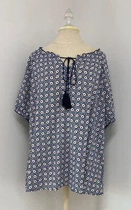 Agnes Orinda Women's Peasant Top, Multicolor, 2X - Picture 1 of 7