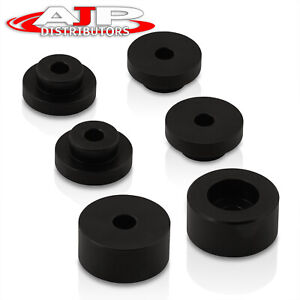 Black JDM Solid Differential Diff Mounts Bushing Kit For 1989-1998 Nissan 240SX