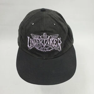 Vintage WWF Undertaker Snapback Hat Black Embroidered WWE 1994 90s Wrestling - Picture 1 of 9