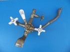 ANCIEN ROBINET DE BAIGNOIRE ET DOUCHE . LAITON CHROME . DECO . VINTAGE