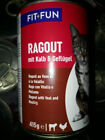 1 Palette Katzenfutter FIT + FUN  "Ragout mit Kalb und Geflg", 12 x 415 gr Dose