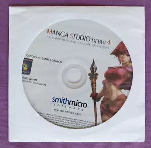 Manga Studio Debut 4 DISCS ONLY Anime Comic Graphic Novel Cartoon Creator Vista - Picture 1 of 4