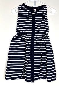 CrewCuts Girls Size 8 Navy Blue White Striped Summer dress Crew Cuts - Picture 1 of 4