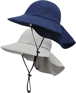 2-Pack Toddler Baby Sun Hat Summer UPF 50+ Protection for Boys Girls Kids Adj... - Picture 1 of 6