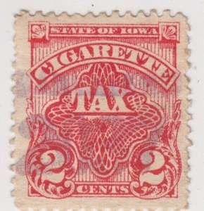 United States. IOWA Cigarettes Revenue Tax 2 cents. Used - Picture 1 of 1