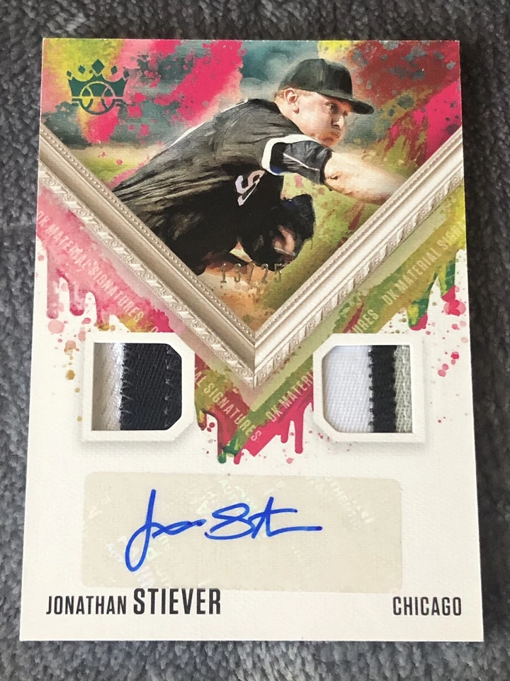 2021 Diamond Kings Baseball Jersey Auto Autograph /25 Jonathan Stiever Chicago - Image 1 of 3