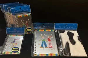 Vintage Toysmith Metal Address Books & 2 Notebooks - 7 Pc total - Picture 1 of 4