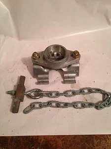 vintage old industrial Brass Tool Pipe Clamping Welding Gas Fixture - Picture 1 of 5