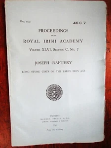 1941 Joseph Raftery. Long Stone Cists of the Early Iron Age. - Picture 1 of 2