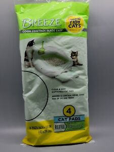Tidy Cat Purina Litter Box Refill Pads By Breeze 4pk-Brand New