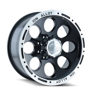 Ion 174 Wheel 174 Black Machined Lip 17X9 5-114.3 0mm 83.82mm - Picture 1 of 2