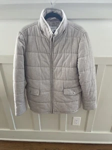 Reiss Men’s Tailored Puffer High Collar Jacket - Gray Great Condition - Medium - Picture 1 of 15
