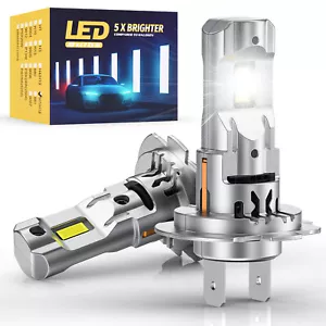MICTUNING H7/H18 LED Faros Bombillas Super Brillantes 8000LM 6000K Blanco, 2 PIEZAS - Imagen 1 de 24