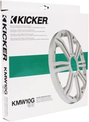 Kicker 41KMW10GW KMW10G  weiß 25cm 250mm Gitter für Marine Woofer KM10 - Bild 1 von 4