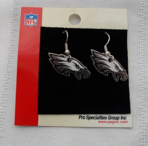 Philadelphia Eagles NFL Football Dangle Logo Pierced Earrings #B85 Cover