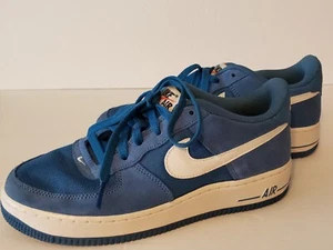 NIKE Air Force 1 Low Size 6.5Y Youth Star Blue 596728 426 Shoes Sneakers - Picture 1 of 18