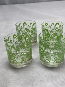 Vintage signierte Morgan Designs Lowball Gläser 4er Set - Bild 1 von 5