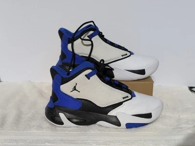 Jordan Max Aurora 4 Nike 6.5y Blanco Hyper Royal Tenis Zapatos de Baloncesto Foto 1 de 4