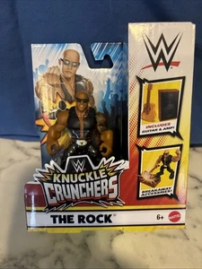 Figura Accesorio Guitarra Y Amplificador WWE Knuckle Crunchers Serie 4 The ROCK NUEVO - Imagen 1 de 5