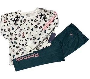 Reebok Mädchen Langarm Mehrfarbig Pullover & Leggings 2 Stück Set/Größe 12 - Bild 1 von 4