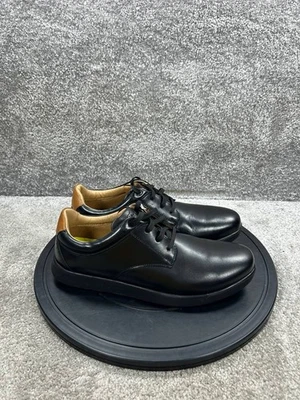 Florsheim Oxford Shoes Mens Size 10 Extra Wide Crossover Soft Toe Work Black - Image 1 of 4