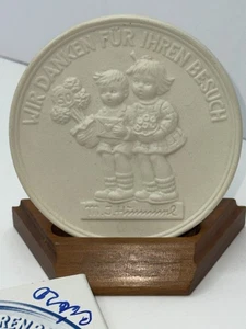 W. Goebel Porzellanfabrik 1985 Germany Thank You For Coming 4" Medaillon Teller - Bild 1 von 5