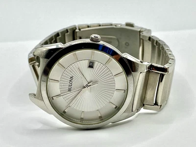 Bulova 96B015 Reloj Hombre Clásico Cuarzo 38mm ROTO PARA REPUESTOS Foto 1 de 4