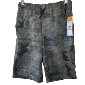 NWT Timberland Youth Camo Play Shorts W/ Drawstring Elastic Waist Size S (8) - Picture 1 of 8