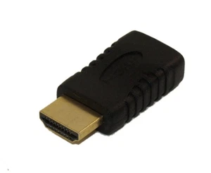 MINI-HDMI (Type C) Female to HDMI (Type A) Male Adapter Gold Plated - Picture 1 of 2
