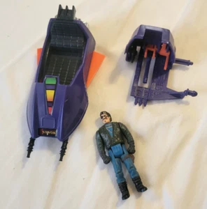 M.A.S.K. Piranha Motorrad mit Sly Rax Vintage 1985 Actionfigur Kenner - Bild 1 von 13