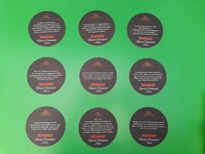 96 beer coasters in one pack for 30€, watch the photos.