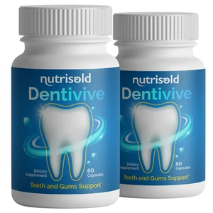 Dentivive Teeth and Gums Support 2 Bottles 120 Capsules - Picture 1 of 4
