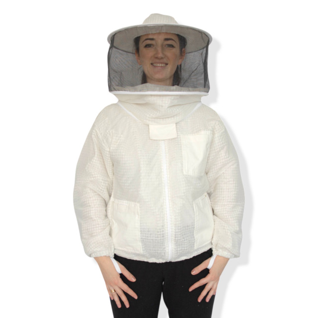  VENTEDBEE Traje de apicultura con capucha – Traje protector de  apicultor de algodón con fácil acceso, velo frontal abierto, transpirable,  lavable a mano, para mantenimiento personal y profesional de abejas, talla