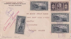 1936 La Lima, Honduras to Seattle, Wa Airmail (62086) - Picture 1 of 2