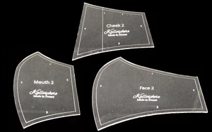Maschera stile Olsen/copertura viso modello acrilico piccolo, medio, grande o x grande - Foto 1 di 2